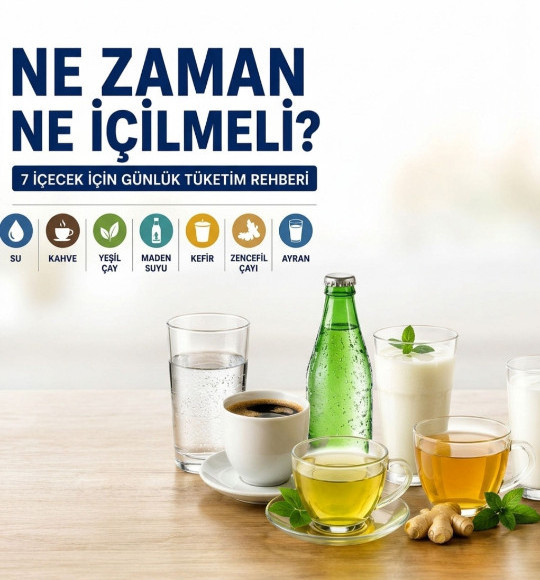 7 İçecekte Doğru Zaman Detayı