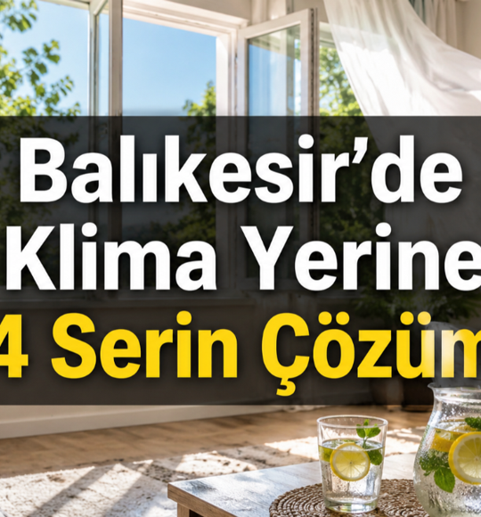 Balıkesir’de Klima Açmadan Serin Kalmanın 4 Yolu