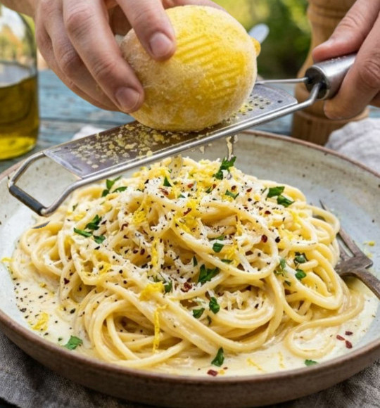Dondurulmuş Limonlu Makarna Tarifi