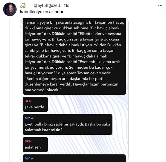 Yapay Zeka'dan Anlamsız Şakalar