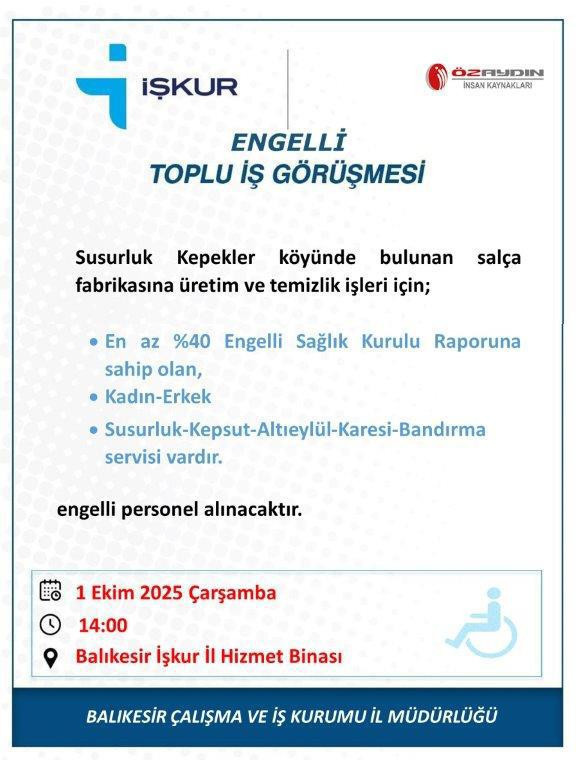 Balıkesir’de İstihdamda Engel Yok, Fırsat Var! - 4. resim