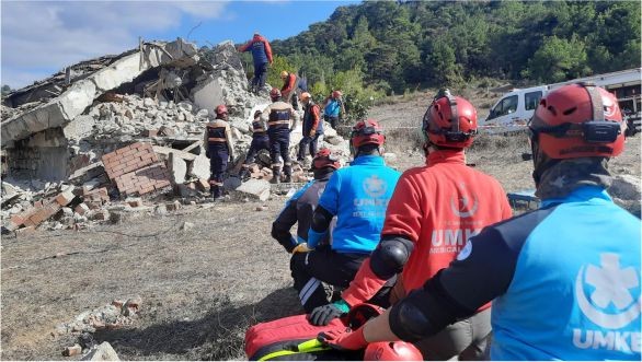 Balıkesir'de UMKE'den 7.2 Deprem Tatbikatı