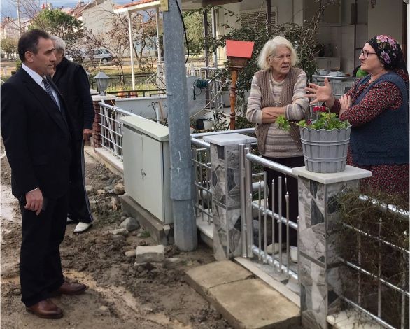 Deniz Taşkınları Zarar Verdi Kaymakam İnceleme Yaptı