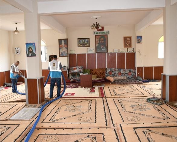 Büyükşehir, Kurban Bayramı öncesinde ibadethaneleri temizliyor