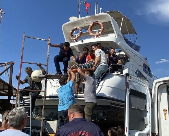 Ayvalık’ta Lüks Yatta Feci Kaza
