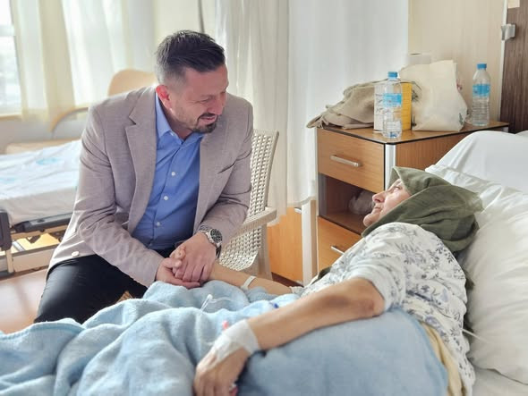 Aydemir’den Başkan Cankul’un Annesine Geçmiş Olsun Ziyareti