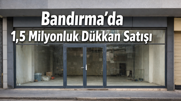 Bandırma’da 1,5 Milyonluk Dükkan Satışı