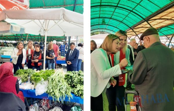 Çarşamba Pazarı'nda Stant Çalışması