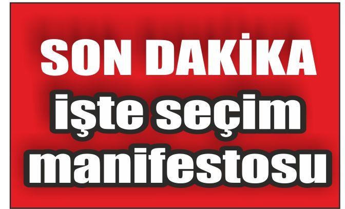 seçim manifestosu