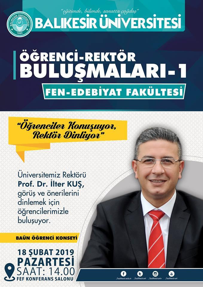 ÖĞRENCİLER KONUŞACAK REKTÖR DİNLEYECEK - 1. resim