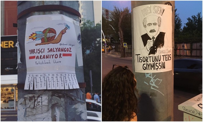 Köşe Başında Sizi Şaşırtabilecek Muzip İlanlarAnkara sokaklarında karşınıza çıkabilecek bu neşeli ilanlar, ilginç içeriği ve yaratıcı dokunuşlarıyla yüzlerde tebessüm bırakıyor. İlanların arkasındaki kişi, Instagram’da Hikmeti Tabiyeci kullanıcı adıyla paylaşım yapan bir illüstratör ve grafik sanatçısı. Tasarımcının yarattığı, gündelik hayatta pek de görmeye alışık olmadığımız afişleri, insanları şaşırtıyor ve yüzlerde minik tebessüm bırakıyor.