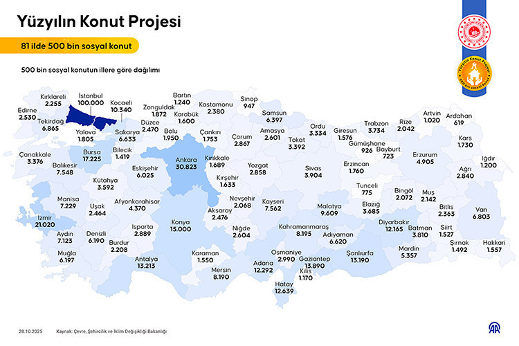 Hangi İle Kaç Sosyal Konut, Kaç Daire Yapılacak? - 1. resim