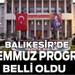 Balıkesir'de 15 Temmuz Programı Belli Oldu