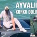 Ayvalık’ta Otomobil Denize Uçtu