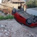 Erdek’te Park Manevrasının Sonu: Takla Atarak Durdu