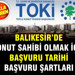 Balıkesir’de TOKİ Heyecanı Başlıyor: Başvurular Nereden, Ne Zaman ve Nasıl Yapılacak?