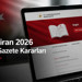 29 Haziran Resmî Gazete Kararları