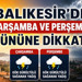 Balıkesir’de Çarşamba Ve Perşembe Gününe Dikkat! Yağış Geliyor