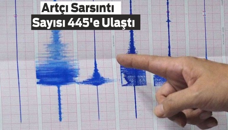 Depremin Ardından Artçı Sarsıntı Sayısı 445'e Ulaştı
