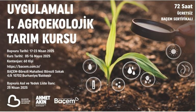 BAÇEM’den Uygulamalı Agroekolojik Tarım Kursu