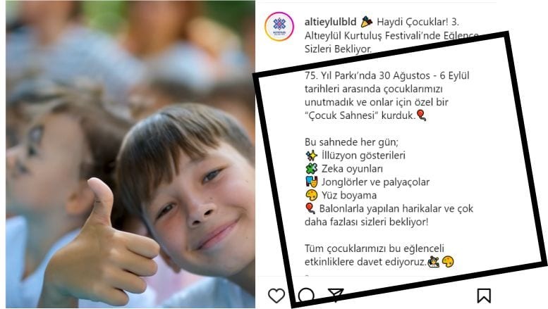 Altıeylül Kurtuluş Festivali’nde Çocuklara Özel Eğlence Altıeylül Kurtuluş Festivali’nde Çocuklara Özel Eğlence