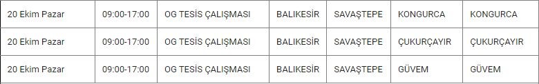 Savaştepe ve Mahallelerinde Elektrik Kesintisi Savaştepe ve Mahallelerinde Elektrik Kesintisi