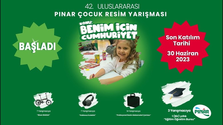 Pınar Çocuk Resim Yarışması Başladı
