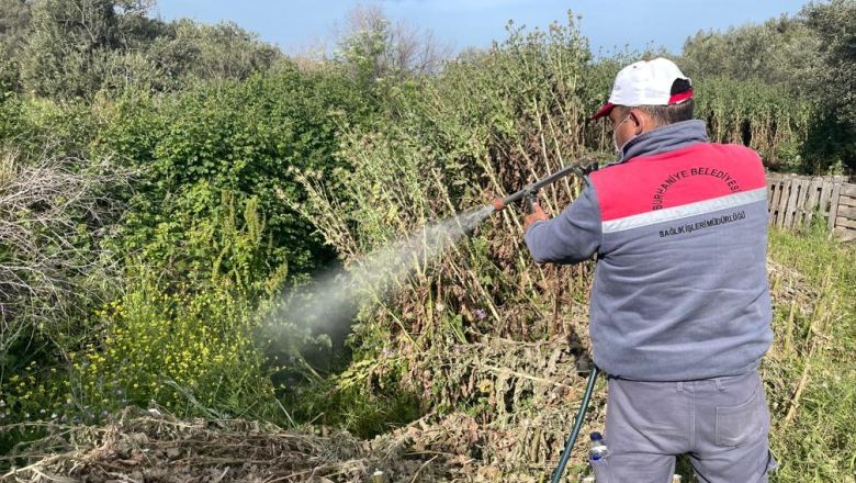 Burhaniye yaz temizliğine başladı. <div dir=