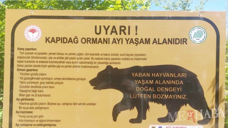Ayı Uyarısı Artık Levhalarda