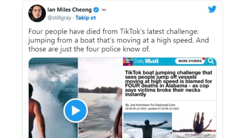 Tiktok Tekne Akımı Ölümle Sonuçlanıyor!