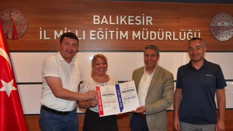 "Balıkesir’de 8 Okul Kurum İso Kazandı"