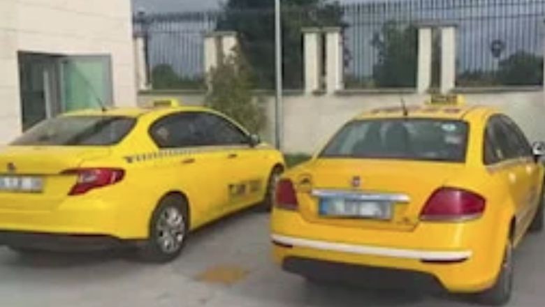 Taksi Şoförü Yağmurdan Kaçarken Doluya Tutuldu