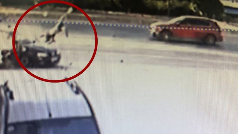 Feci Kaza: Sürücü Metrelerce Havaya Savruldu