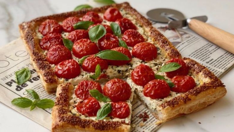 Domatesli Pestolu Milföy Tart
