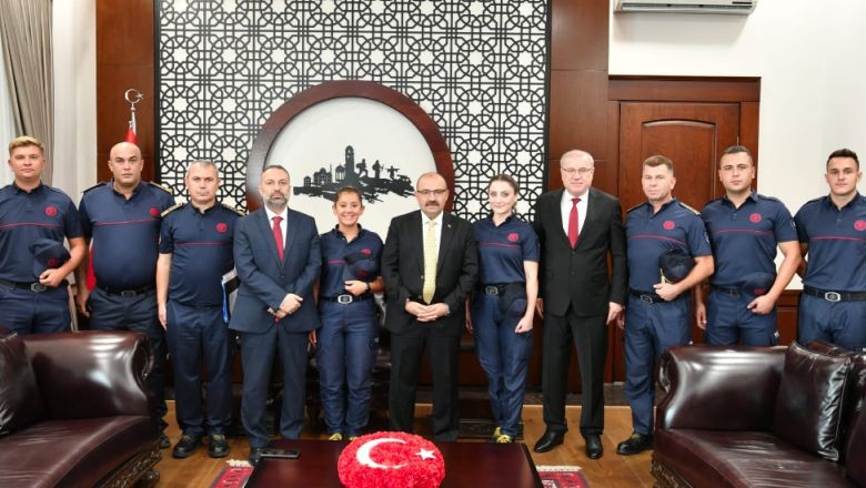İtfaiye Teşkilatından Vali Ustaoğlu'na Ziyaret 