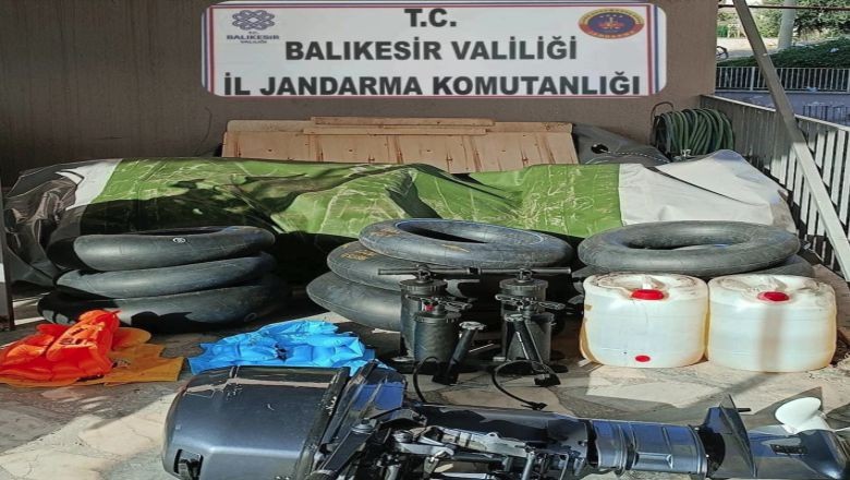 Balıkesir’de Kaçak Göçmenlerin Kaçak Motoru!