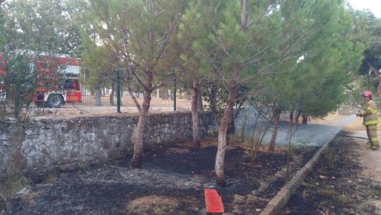 Okul Bahçesinde Yangın!