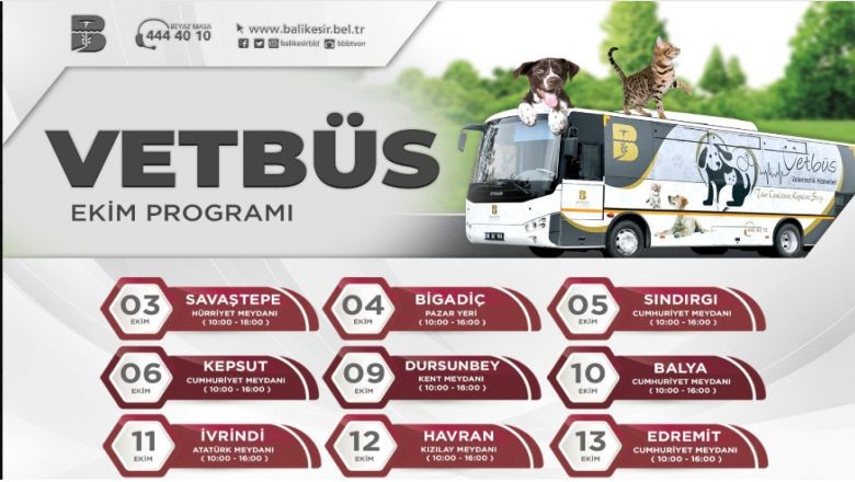 VETBÜS'ün Ekim Ayı Güzergahı Belli Oldu!