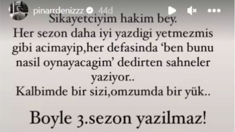 Yargı'nın Ceylin'i Pınar Deniz'den Serzeniş