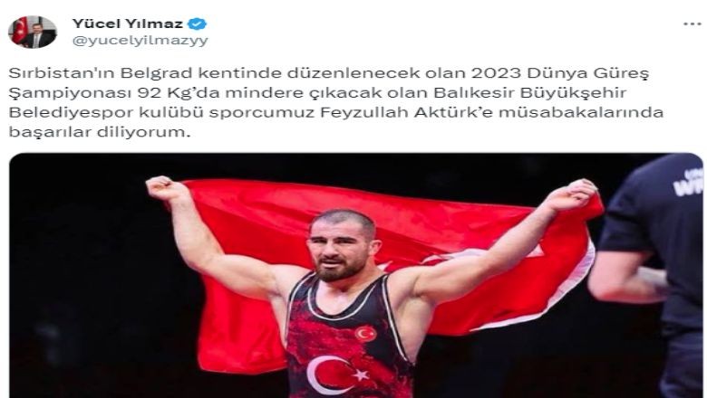 Yücel Yılmaz'dan Feyzullah Aktürk Paylaşımı