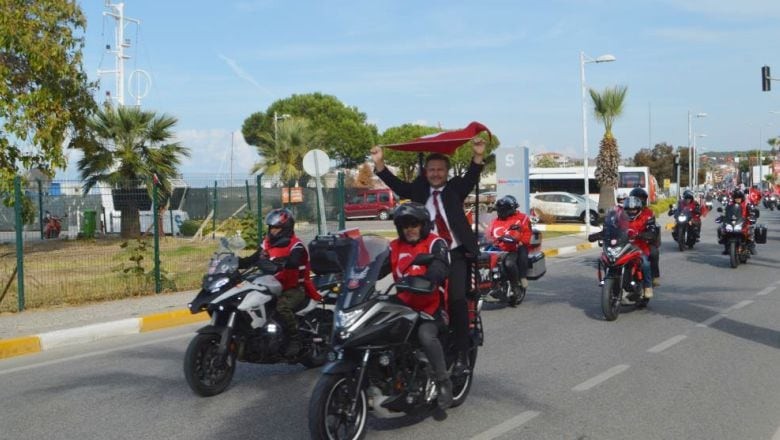 41 Motosiklet 100. Yıl İçin Kuvayi Milliye Sürüşü Yaptı