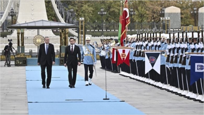 Cumhurbaşkanı Erdoğan Türkmenistan Devlet Başkanı’nı Resmi Törenle Karşıladı