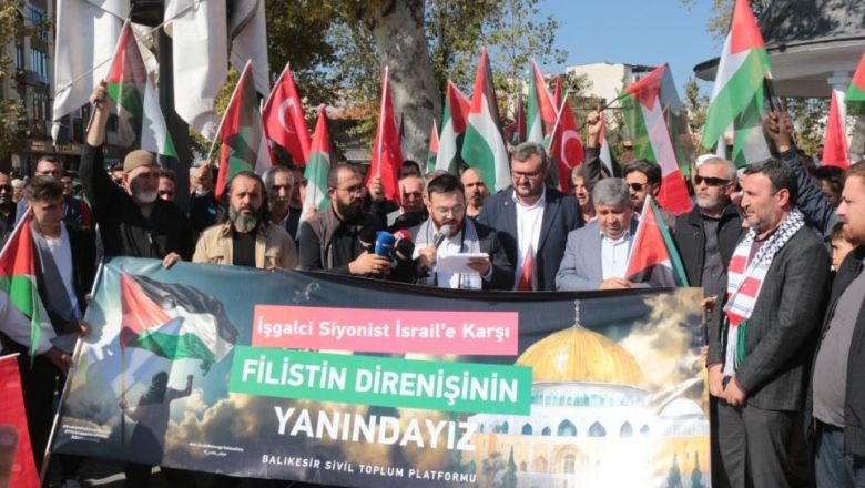 Filistin İçin Balıkesir'den Dualar Yükseldi