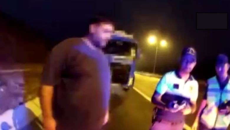 Jandarma Hatalı Şoförü Tik Tok'tan Uyardı