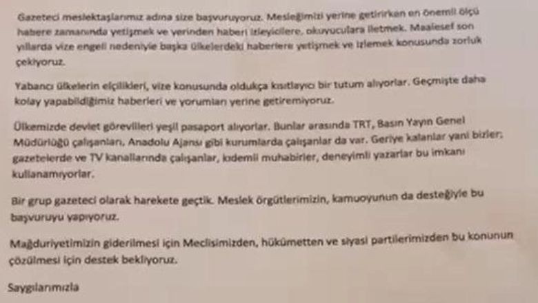 Gazeteciler Cumhurbaşkanından Yeşil Pasaport Talep Etti