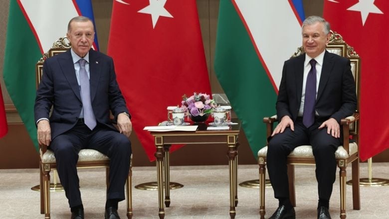 Cumhurbaşkanı Erdoğan, Özbekistan Cumhurbaşkanı ile Görüştü