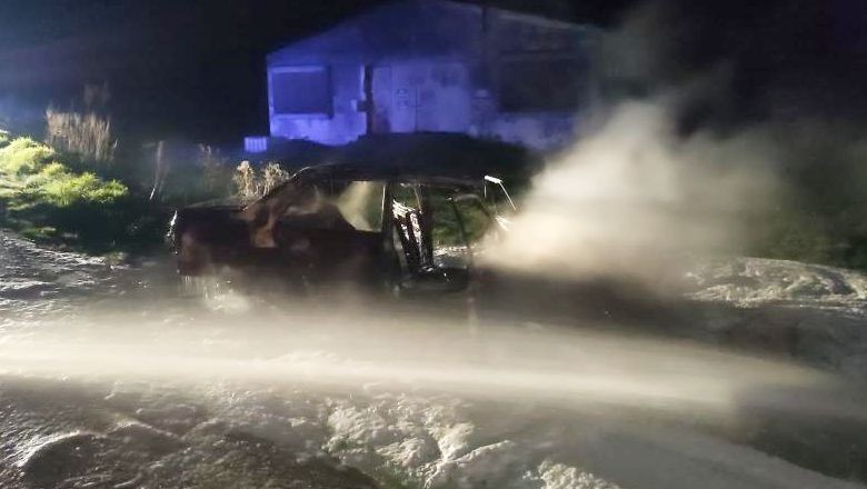 Balıkesir'de Otomobil Yangını
