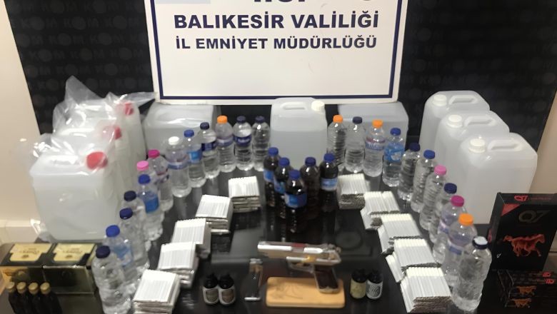Edremit'te Kaçak Alkol Operasyonu
