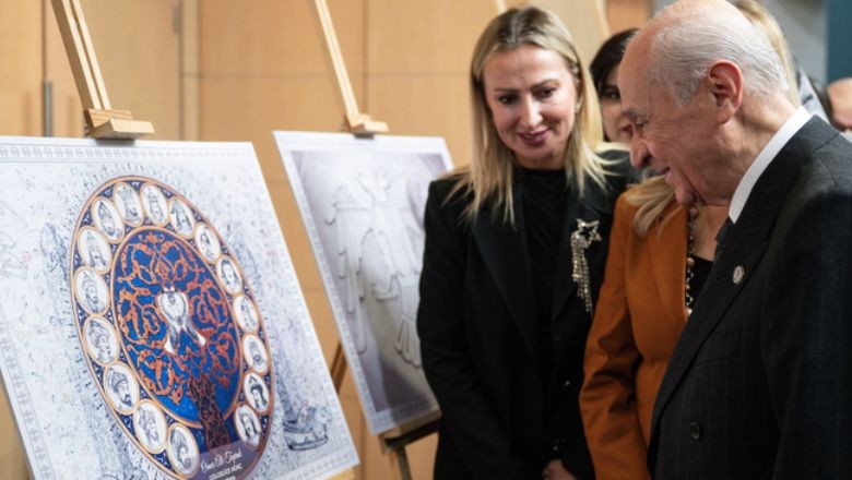  MHP Genel Başkanı Bahçeli’den "Yeni Yüzyılın Kara Kalem Sergisi"