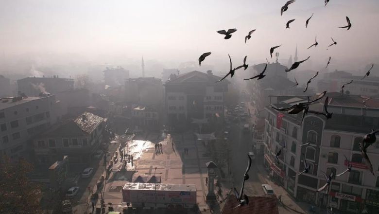 Sındırgı'da Sis Drone İle Görüntülendi